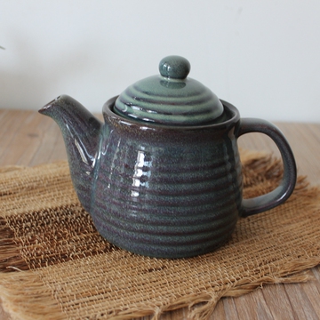 薇薇安的陶屋|日式和风|粗陶茶具|复古花茶壶|带滤网|茶壶|茶具