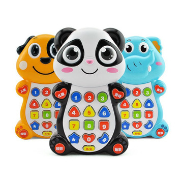 嘉尔乐音乐投影可爱卡通动物故事机 1-3岁婴儿童益智玩具电话手机