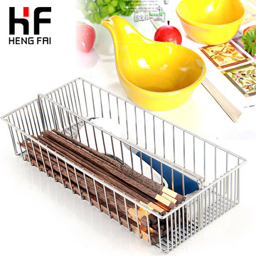 hengfai 304不锈钢筷笼筷子笼餐具沥水架厨具收纳篮厨房用品筷筒