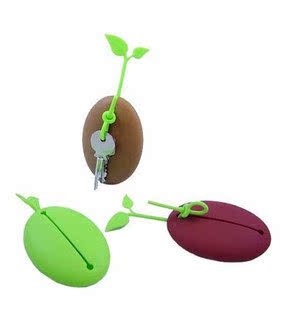 咖啡豆钥匙包硅胶 创意促销礼品 新奇特钥匙小礼品 钥匙收纳用品
