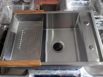 正品304不锈钢手工水槽 单槽 厨房水槽加厚洗菜盆 洗碗池 套餐