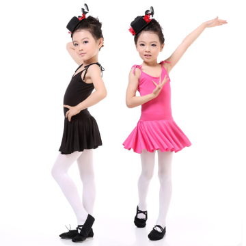 夏季少儿女童拉丁舞蹈服装训练服体服新款连衣舞裙表演舞服吊带