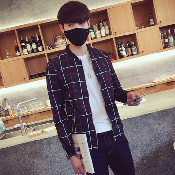 2016秋季新款大码夹克男青年韩版修身学生青少年潮男外套上衣