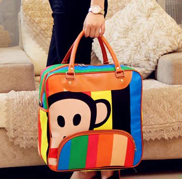 新款卡通旅游包大容量旅行袋韩国手提可爱行李包待产包短途旅行包