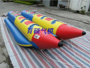 水上乐园充气橡胶船 水上大飞鱼 小飞鱼水上冲浪船 双管香蕉船