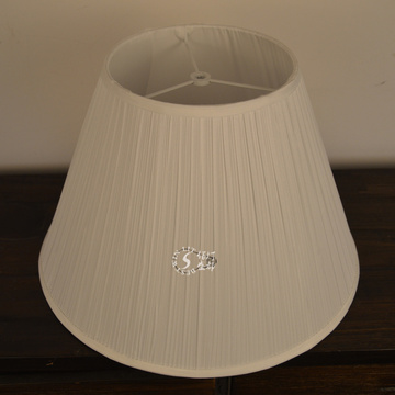 热卖米白色台灯床头灯落地灯现代欧式布艺百褶灯罩S-M-L-XL-XXL码