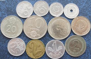 匈牙利社会主义共和国 12枚全套退出流通硬币