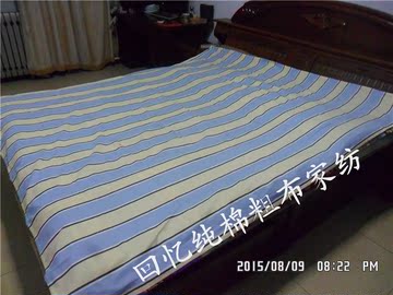 【特价】 纯棉加厚拼接老粗布2.0 *2.3双人床单单件睡单