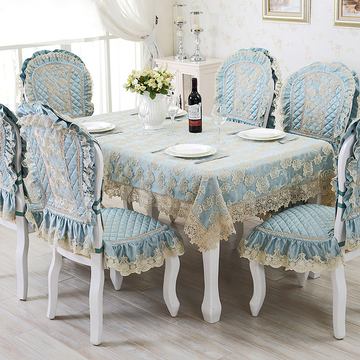 欧式高档餐椅垫布艺餐桌布台布茶几布 餐桌椅套 欧式家居桌布布艺