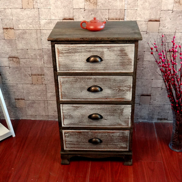 古典风格实木斗柜床头储物柜抽屉收纳柜整装客厅置物柜