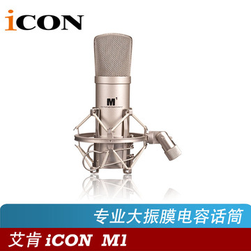iCON 艾肯 ICON M1 专业大振膜录音电容话筒/麦克风 配防震架/膜