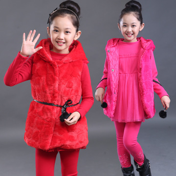 童装女童冬装2016新款10秋装儿童卫衣三件套装加厚大童女装12岁15