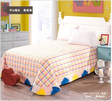 韩式新款春夏纯棉四件套床上用品全棉4件套床单被套三件套1.5/1.8
