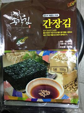 韩国正品代购 松鹤海苔酱油口味 即食紫菜包饭 特价促销 买五赠一