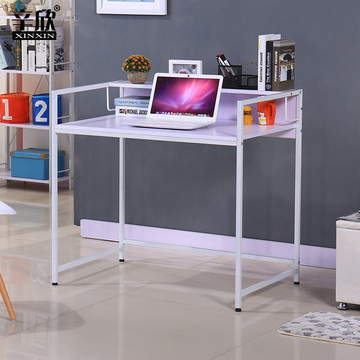 辛欣电脑桌台式简易家用书桌台简约现代写字台笔记本办公桌钢木桌