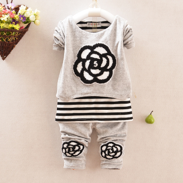 2015年新款婴幼儿秋季服装 0-1-2-3岁女宝宝童装韩版长袖秋装套装