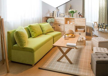 新款小户型布艺沙发多功能实木储物单人双人沙发家用收纳布沙发组
