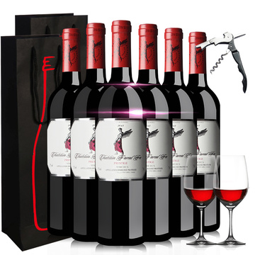【法莱雅】送海马刀 法国原瓶原装进口法莱雅干红葡萄酒红酒6支装