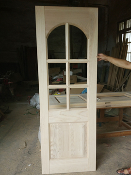 原木卫生间门玻璃门移门开门进口水曲柳房门实木门全国测量 安装