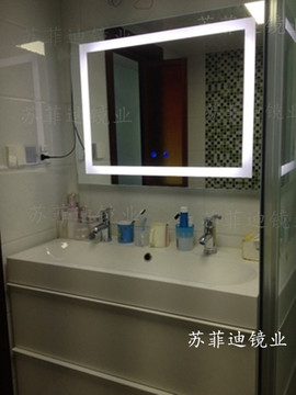 LED浴室卫生间防雾镜子 洗手间壁挂化妆装饰 厂家直销可定制包邮