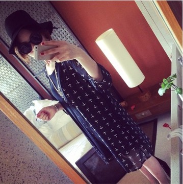 2015夏季爆款韩版超薄透视外套中长款透气星星十字架迷彩款防晒衣