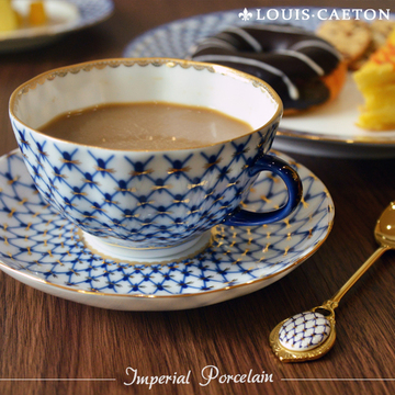 欧式咖啡杯套装陶瓷骨瓷简约描金英式下午花茶咖啡杯具搅拌水杯