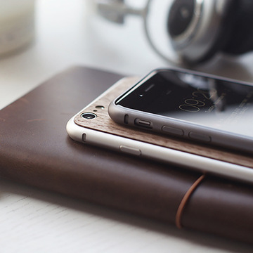 胡桃木质手机保护壳 适用于苹果iphone6 plus手机