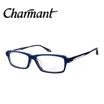 Charmant夏蒙眼镜架专柜正品男女近视镜框蓝色全框板材CH10270
