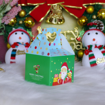 苹果盒圣果方盒零食小方盒圣诞送礼圣诞节平安夜饰品盒包装盒批售