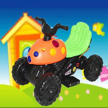 玩具车可坐人 摩托车四轮宝宝电动三轮电瓶车 甲壳虫儿童电动车