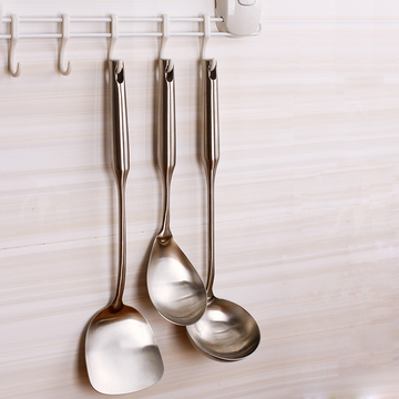不锈钢壁挂厨具用品饭勺 锅铲 汤勺厨房炊具用具 单个装