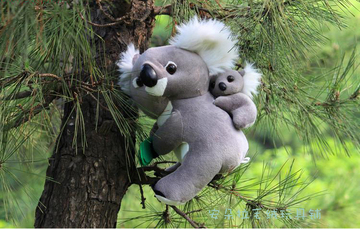 毛绒玩具公仔布艺玩偶 超萌考拉母子树袋熊无尾熊 创意儿童礼物