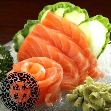 晓琴产品进口三文鱼三文鱼刺身生鱼片料理新鲜三文鱼整条特价中段