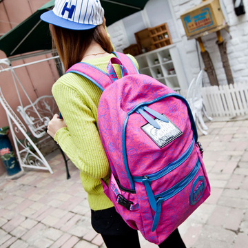 木村井泓韩版男女中学生书包双肩包户外运动包电脑旅行背包