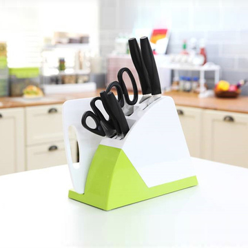 刀架 塑料放刀座 刀具盒 厨房多功能置物架放刀菜板砧板架子包邮