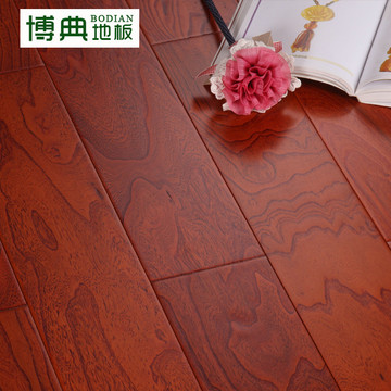 博典地板2016新款实木复合地板榆木多层地暖地热复合木地板