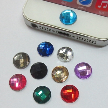 水钻手机按键 钻石玻璃豆豆贴纸苹果iphone6/5S/ipad2通用按键贴