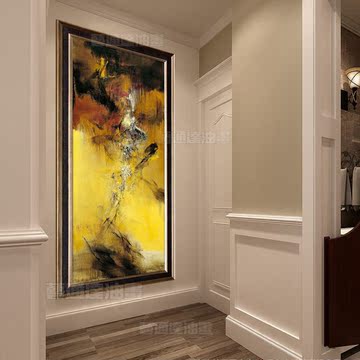 赵无极抽象油画 现代客厅装饰画卧室餐厅壁画 纯手绘酒店别墅挂画