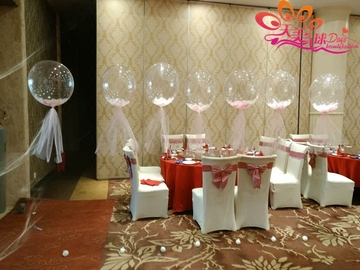上海宝宝百日宴满月100天周岁生日宴会公司年会气球装饰布置上门