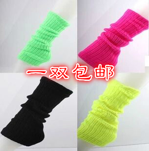 袜套跳舞袜套成人糖果色韩国流行荧光色腿套秋冬时尚堆堆袜批发