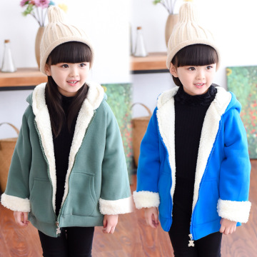 童装女童冬装2015新款儿童卫衣开衫加厚加绒韩版保暖上衣外套