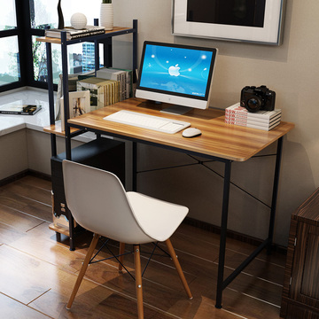 电脑桌 台式家用 简约现代 书架组合办公桌书桌学习写字台 包邮
