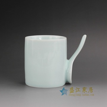 RZFo01景德镇陶瓷手工直筒马克杯茶水杯厂家礼品定制logo批发