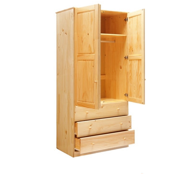 实木衣柜儿童衣柜松木柜子斗柜