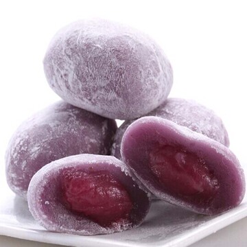 星派 紫薯馅糯米糍粑 手工麻薯500g  买3送紫薯花生