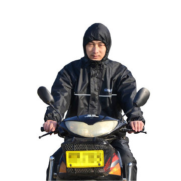 小燕子电动摩托车时尚单人男士分体韩国成人加厚骑行雨衣雨裤套装