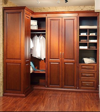 实木衣柜 可看图定制 沈阳实木家具定制订做 柜体各种款式可挑选