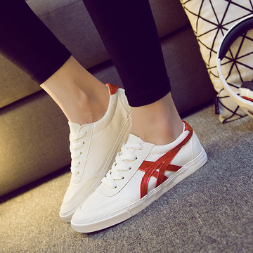 秋季新款休闲鞋低帮韩版学生平底单鞋透气运动鞋小白鞋女板鞋
