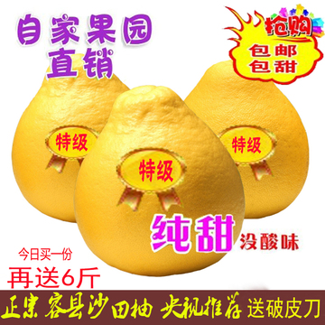 包甜广西特产正宗容县沙田柚16斤送6斤包邮特级水果沙田柚柚子