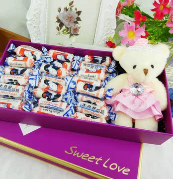 大白兔奶糖果礼盒装喜糖散装零食生日七夕情人节礼物送男女朋友